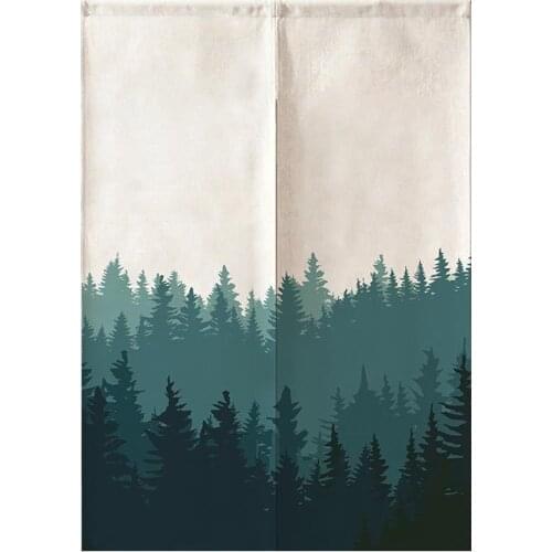 Nordic Door Curtain Plant Curtain Kitchen Partition Curtain Bedroom Bathroom Feng Shui Curtain Japanese Noren