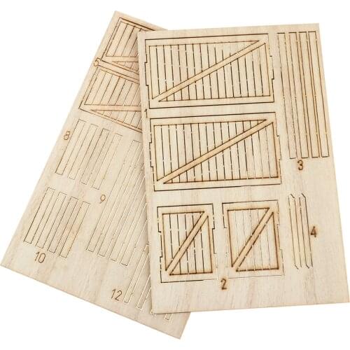 1/35 Wooden Box Model DIY Sand Table Scene Kit For Solider Figure