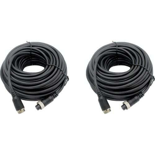 10M & 15M Backup Camera Video Extension Cable for Truck Bus Trailer Reverse Car Parking Camera, CCTV Security Monitor