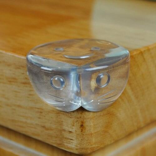 20 PCS baby safety corners protector Big Arc Corners Guards PVC Clear Corners Cover Cat Smile