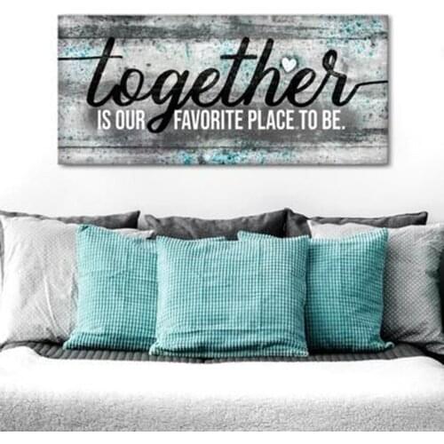 2020 mosaic diamond family together wall sticker 5d diamond embroidery full set 5d diamond painting full livingroom wall sticker