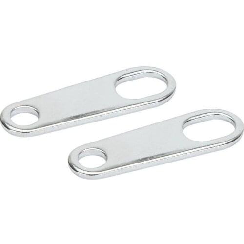 2x Silver Motorcycle Turn Signal Lights Mounting Brackets Cruiser Cafe Racer Bobber For Harley Road King Street Glide