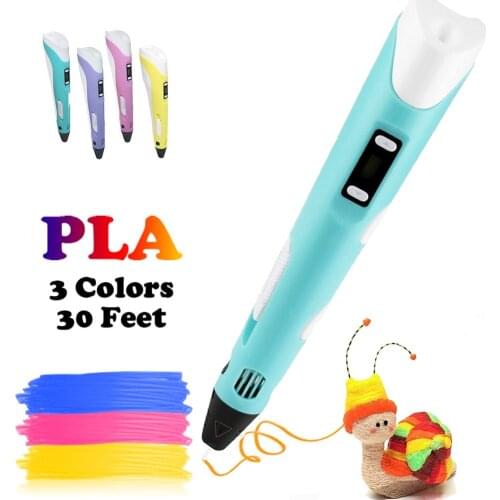Dikale 3D Pen Lapiz 3D Caneta 2nd Generation 3D Drawing Printer Scribble Pen PLA Filament Kid Adult Creative Tool DIY Toy Gift