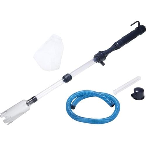 85cm Battery-Powered Aquarium Gravel Cleaner Water Filter Washer Siphon Vacuum Water Pump for Fish Tank Aquarium Cleaner