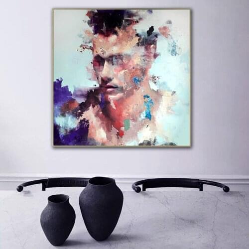 Abstract figure oil canvas printing art modern wall art poster prints for living room home decoration