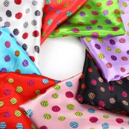 Satin Cartoon Ball Watermelon Dot Pattern Decorative Fabric