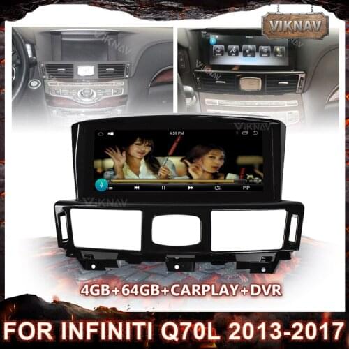 Car radio PX6 multimedia player GPS Navigation player For Infiniti Q70L 2013-2017 Android stereo autoradio Tape Recorder 2din