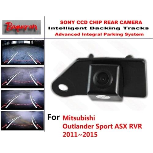 For Mitsubishi Outlander Sport ASX RVR 11~15 CCD Car Backup Parking Camera Intelligent Tracks Dynamic Guidance Rear View Camera