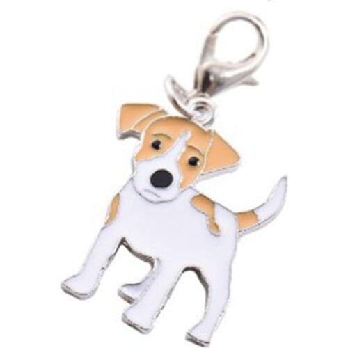 Jack Russell Terrier Key Chains For Women Men Girls Silver Color Alloy Metal Dog Pendant Key Ring Car Keychain Bag Charm Keyring