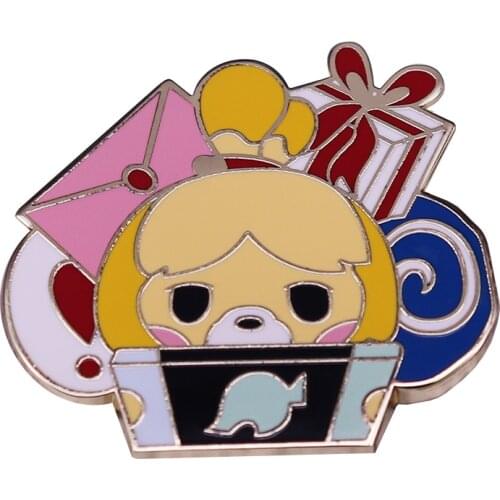 Animal Crossing brooch inspired by everyone’s favourite administrative shih tzu, Isabelle