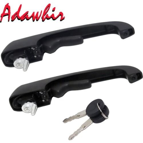 FOR VW LT DOOR HANDLE FRONT LEFT RIGHT 281-363 BLACK 251837205B WITH 2 KEYS 251837205H 113837205MS