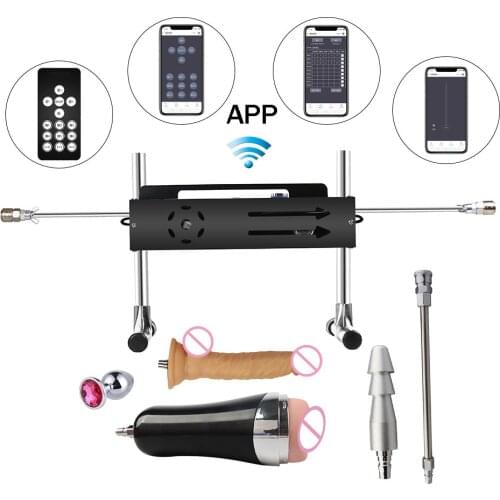FREDORCH APP Intelligent Premium Sex machine System Silicone Dildo Thrusting120W Super Motor Remote Control 1-15cm Stroke
