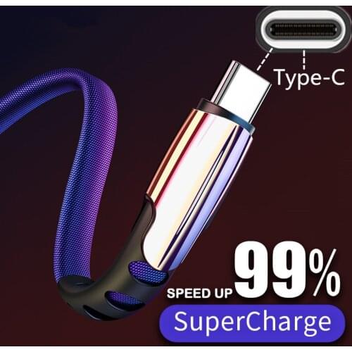 USB Type C Cable for Samsung S10 S9 S8 3A Fast USB Charging Type-C Charger Data Cable for Redmi note 8 pro 8T 8A USB-C Cabo Wire