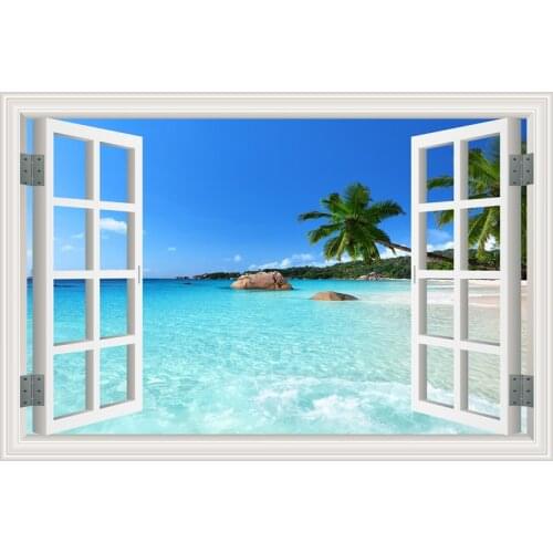 Full Square / Round Drill 5D DIY Diamond Painting "Sea view" 3D Embroidery Cross Stitch Mosaic Rhinestone Home Decor Gift-H-001