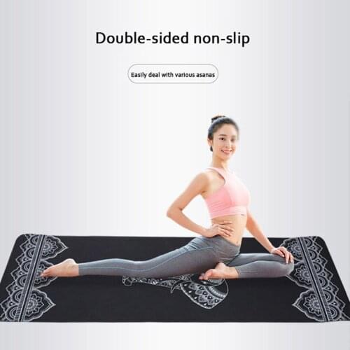 TPE Printed Yoga Mat Beginners Home Gym Exercise Fitness Equipment Massage Sports Waterproof Pilates Bodybuilding Dance Carpet