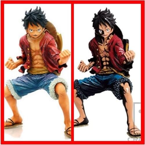 2018 hot new 1pcs Japan anime 18cm one piece black Monkey D Luffy action figure toys Christmas model toy free shipping