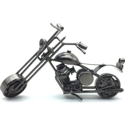 M32 Iron Craft Motorcycle Creative Handmade Motorcycle Model Motorbike Desktop Decoration Home Office Decor Figurines Miniatures