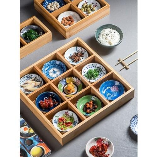 Japanese-style Small Sushi Dishes Household Ceramic Snacks Appetizer Dishes Dessert Dishes Hot Pot Seasoning Dipping Dishes