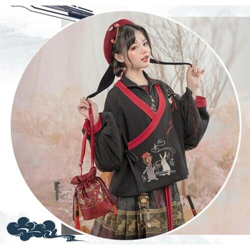 New Anime Grandmaster of Demonic Cultivation Wangji Wuxian Rabbit Beret Hat Drawstring Bag Limited