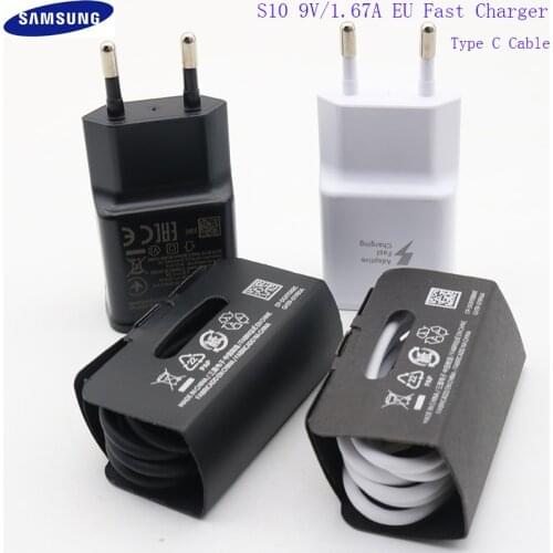 Original Samsung adaptive fast charger for Galaxy s10 s10e S8 S9 Plus Note 8 9 A3 A5 A7 2017 USB wall fast charging power adapte