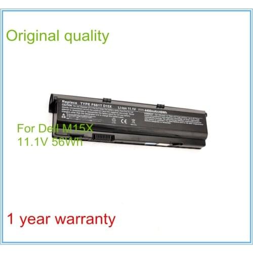 11.1V 56Wh Original Laptop Battery F681T For M15X F681T D951T T780R 0T780R W3VX3 6CELL