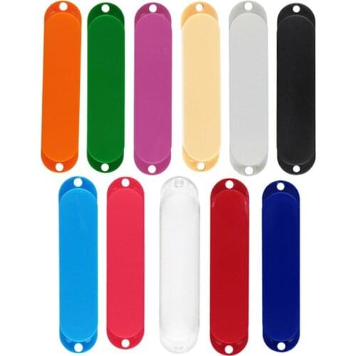 Clear 3 Pcs No Hole Closed Strat Single Coil Guitar Pickup Covers Solid ABS Pickup Sealed Cover Available Electric Guitar Parts