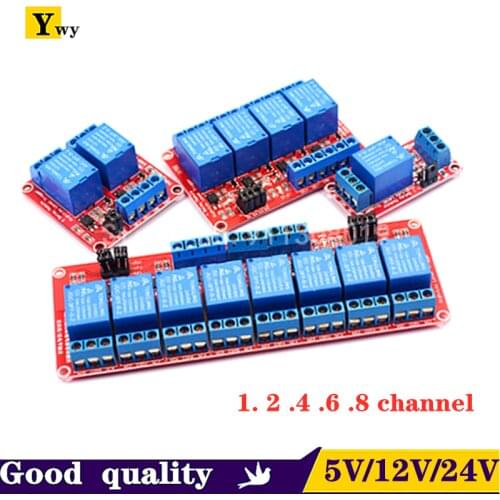 5v 12v 1 2 4 6 8 Channel Relay Module With Optocoupler Relay Output 1 2 4 6 8 Way Relay Module For Arduino In Stock