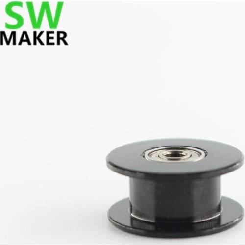 SWMAKER H belt pulley, black synchronous wheel, idler pulley, bandwidth 6MM 20 teeth bore 3 / 5 mm