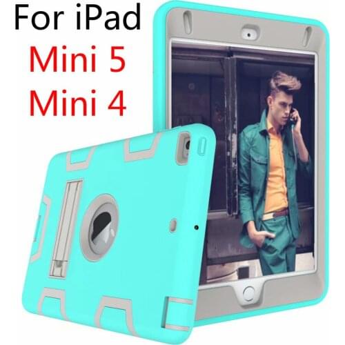 Heavy Duty Shockproof Kids Case for IPad Mini 4 A1538 A1550 Hybrid Rubber Rugged Hard Impact Cover for IPad Mini 5 2019 Funda