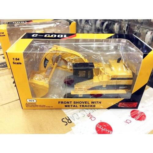 1/64 Construction vehicles Front Shovel With Metal Tracks Model C-COOL Model