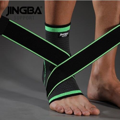 JINGBA SUPPORT 1 PCS Nylon Strap Belt Compression Ankle Brace Support Sports Protector Ankle joint Protective Dropshipping