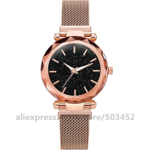 100pcs/lot 8694 New Clock Wholesale Stud Scale Magnetic Watches No Logo Relojes Mujer Wild Wristwatch For Women