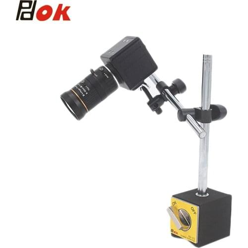 2.0MP VGA industrial Camera +8-50mm C-mount Lens+adjustable mechanical arm with magnetic base
