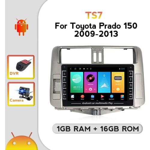 YELLOBERRY 2din IPS 1+16G Car Multimedia Device Android GPS Navigation Support DVR carplay For Toyota Prado 150 2009-2013