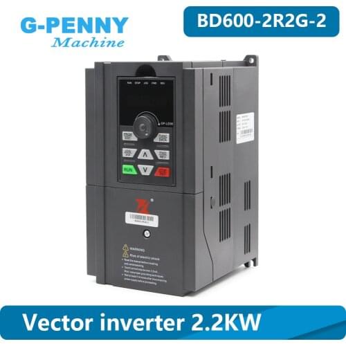 Fuling Brand BD600 220v/ 380v 2.2kw VFD Vector Frequency Drive Inverter 0-1000Hz 1HP or 3HP Input 3HP Output Motor Speed Control