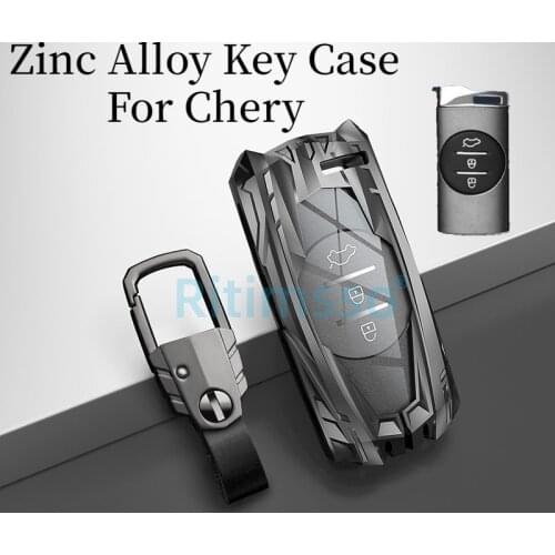 Car Key Case Cover Holder for Chery Tiggo 8 Arrizo 5 PRO GX 5x EQ7 Chery Tiggo 7Pro 2020 2021 Smart KeyChain Accessories