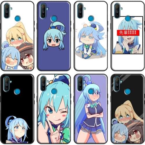 Anime Konosuba Aqua Soft For OnePlus 8T 7T Nord 7 8 Pro Case For OPPO Realme GT 6 7 X2 X7 Pro XT C15 C11 C3 Cover