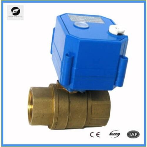 CWX-25S DN8 DN15 DN20 DN25 DN32 brass mini motorized ball valve with manual override function and indicator DC24v CR01 2 wire