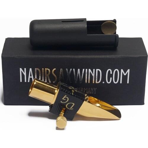 DG ALTO Tenor Soprano Sax Metal Mouthpiece STUDIO MBII Gold-Plated