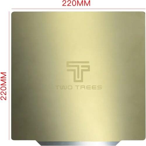 Two Trees 220 *220mm PEI Build Surface + Spring Steel Plate + Magnetic Base Heated Bed Sticker Kit for 3D Printer Part