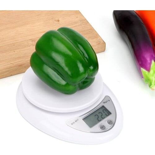 5000g/1g 1000g/0.1g LCD Digital Scale Electronic Kitchen Scales Steelyard Food Scales Balance Measuring Weight Kitchen Accessory