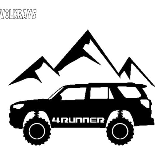 Volkrays Interesting Car Sticker 4 Runner Are Surrounded By Chic Hills Accessories Reflective Waterproof Vinyl Decal,13cm*17cm