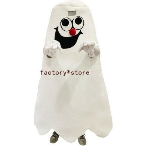 Halloween Cosplay White Ghost Mascot Costume Carnival Party Mascot Fursuit