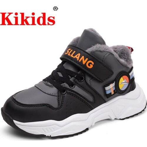 KIKIDS Shoes Boys Sneaker Boys Girl Sneaker 2020 Warm Winter Shoes Children Toddler Baby Warm Shoes Hook Walk Kid Winter Shoes