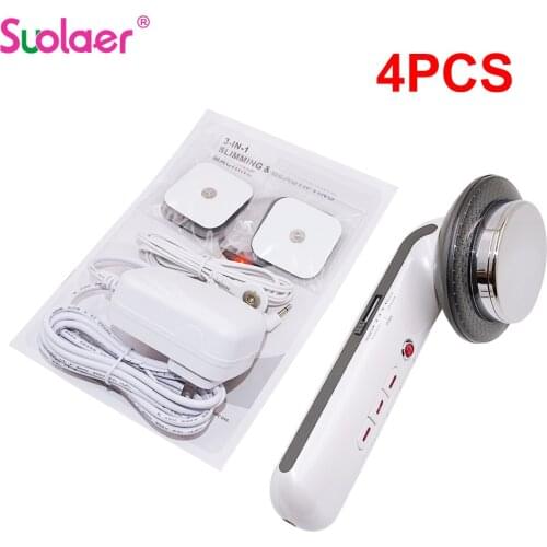 4PCS Ultrasonic Cavitation Infrared EMS Facial Body Slimming Massager Beauty Machine Weight Loss Lipo Anti Cellulite Fat Burner