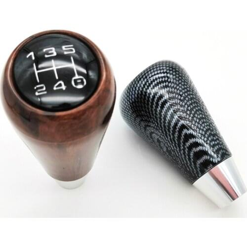 1PCS 5 Speed Car Gear Shift Knob Transmission Aluminum + plastic Gear Head Handle Shifter Shift Lever Knobs freeship