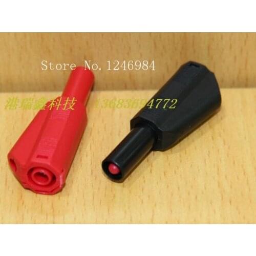 [SA]M4 banana plug -safe test head red and black power connector A-1102 type insulation plug wire bonders--50pcs/lot