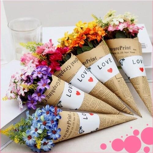 Wedding Bouquet Photo Props Hand Held Flowers Korean Exterior Scene Tours Bride Bouquet Simulation Full Daisy Holding Flowers