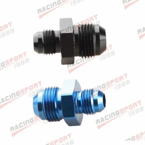 Universal AN-12 AN12 To AN-8 AN8 Straight Reducer Adapter Fitting Aluminum Black/BLUE
