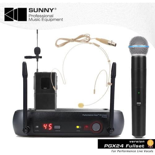 High quality PGX4 UHF Professional Wireless Microphone system PGX24/BETA58 PGX24/SM58 PGX4/WL93 for shure Microphone mic